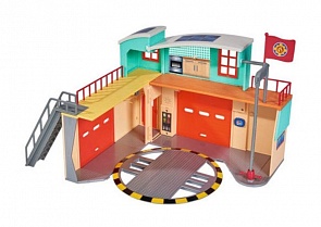 Пожарная станция из серии Пожарный Сэм, со светом и звуком, фигуркой (Simba, 9258282)